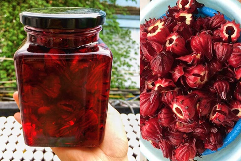 Thành phẩm rượu ngâm atiso đỏ