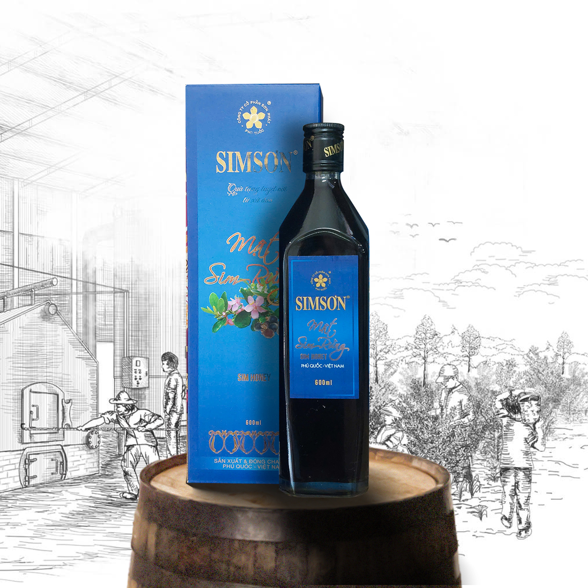 Rượu sim Sim Sơn ở Phú Quốc