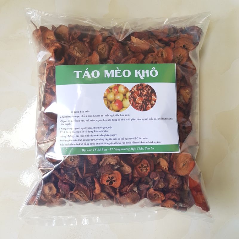 Mua táo mèo khô chất lượng để đảm bảo hương vị rượu sau khi ngâm