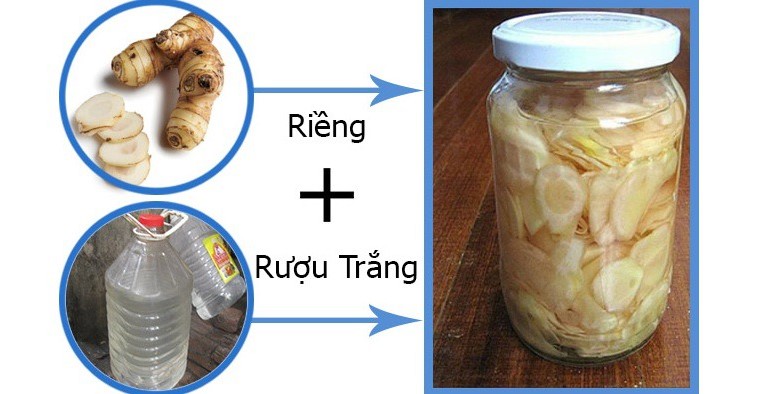 Củ riềng ngâm rượu tốt cho sức khỏe