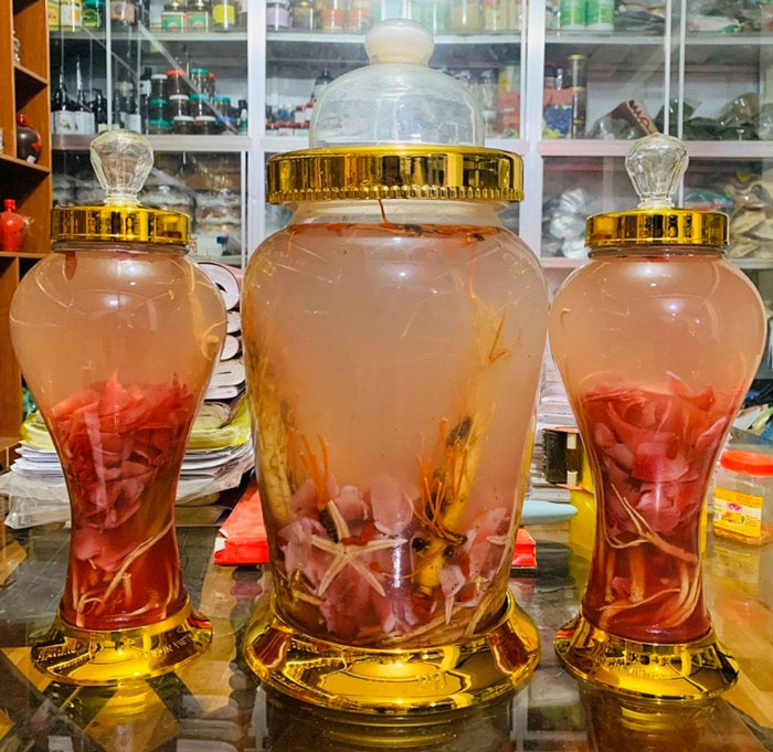 Những tác dụng tuyệt vời cho rượu lộc nhung ngâm